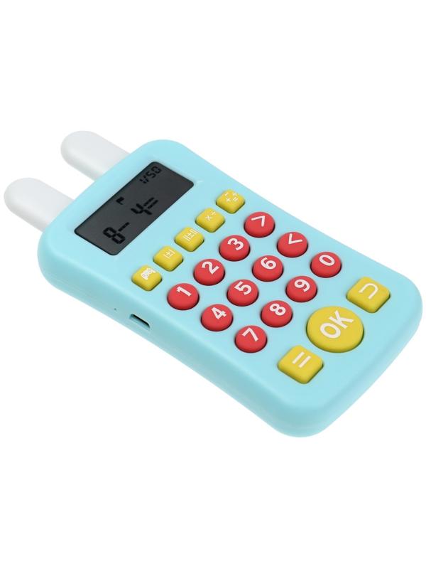 Интерактивный калькулятор детский Windigo, для изучения счёта, голубой
