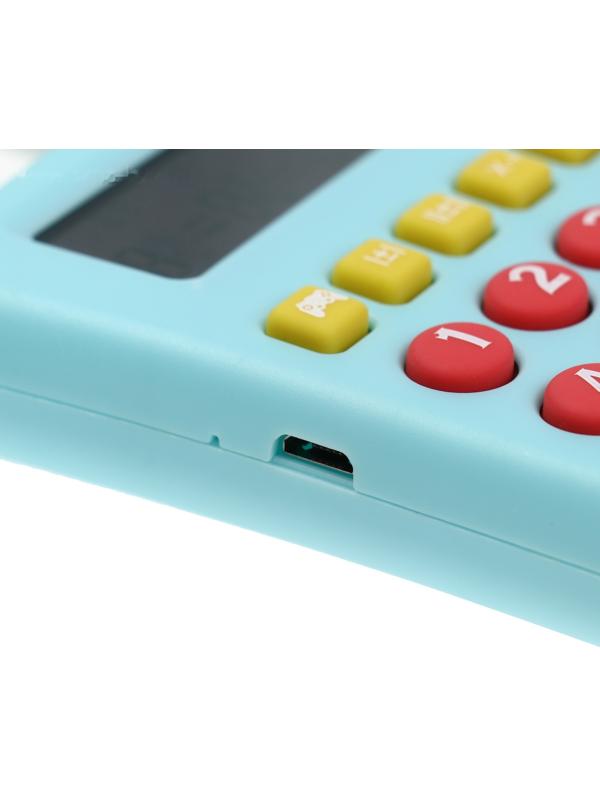 Интерактивный калькулятор детский Windigo, для изучения счёта, голубой