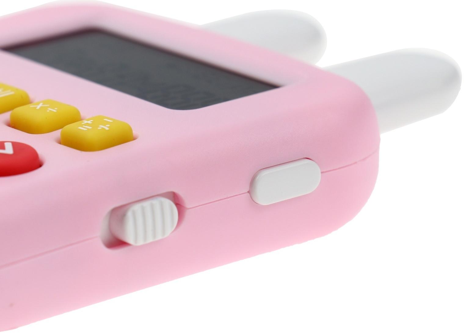 Интерактивный калькулятор детский Windigo, для изучения счёта, розовый
