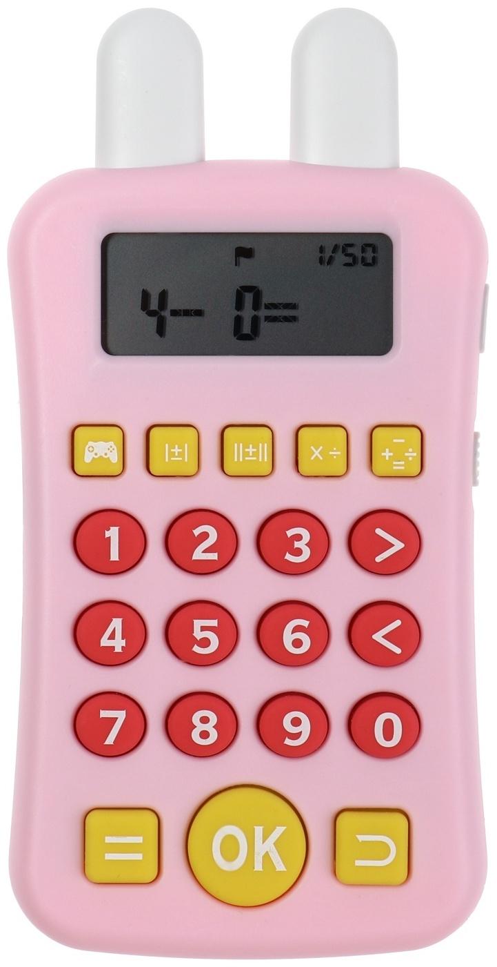 Интерактивный калькулятор детский Windigo, для изучения счёта, розовый