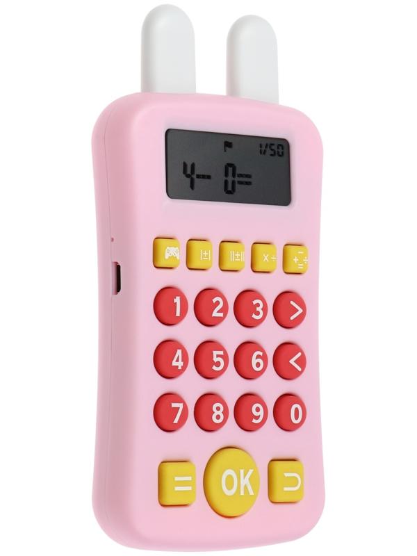 Интерактивный калькулятор детский Windigo, для изучения счёта, розовый