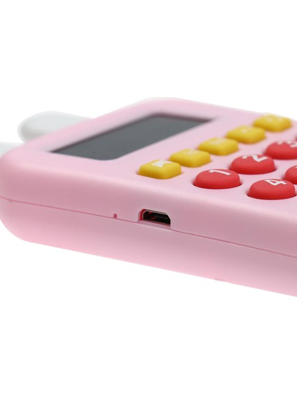 Интерактивный калькулятор детский Windigo, для изучения счёта, розовый