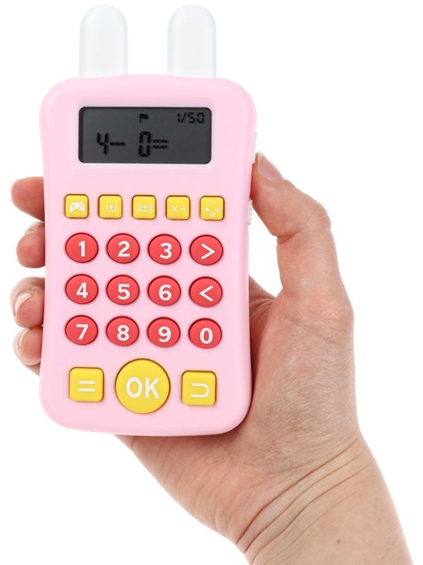 Интерактивный калькулятор детский Windigo, для изучения счёта, розовый