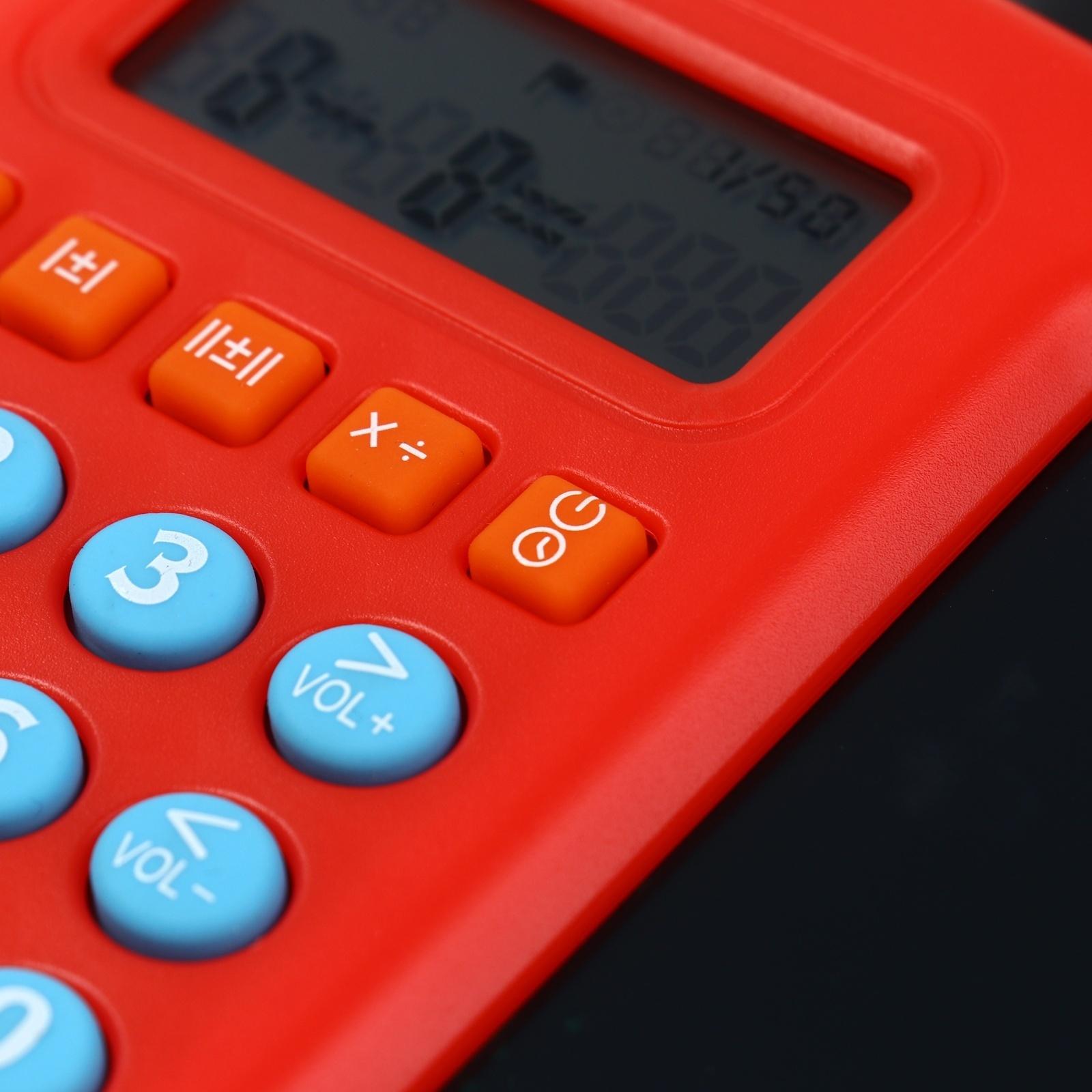 Интерактивный калькулятор детский Windigo, для изучения счёта + графический планшет, красный