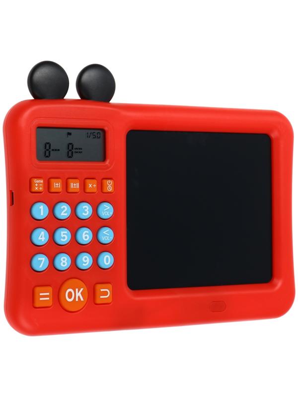 Интерактивный калькулятор детский Windigo, для изучения счёта + графический планшет, красный