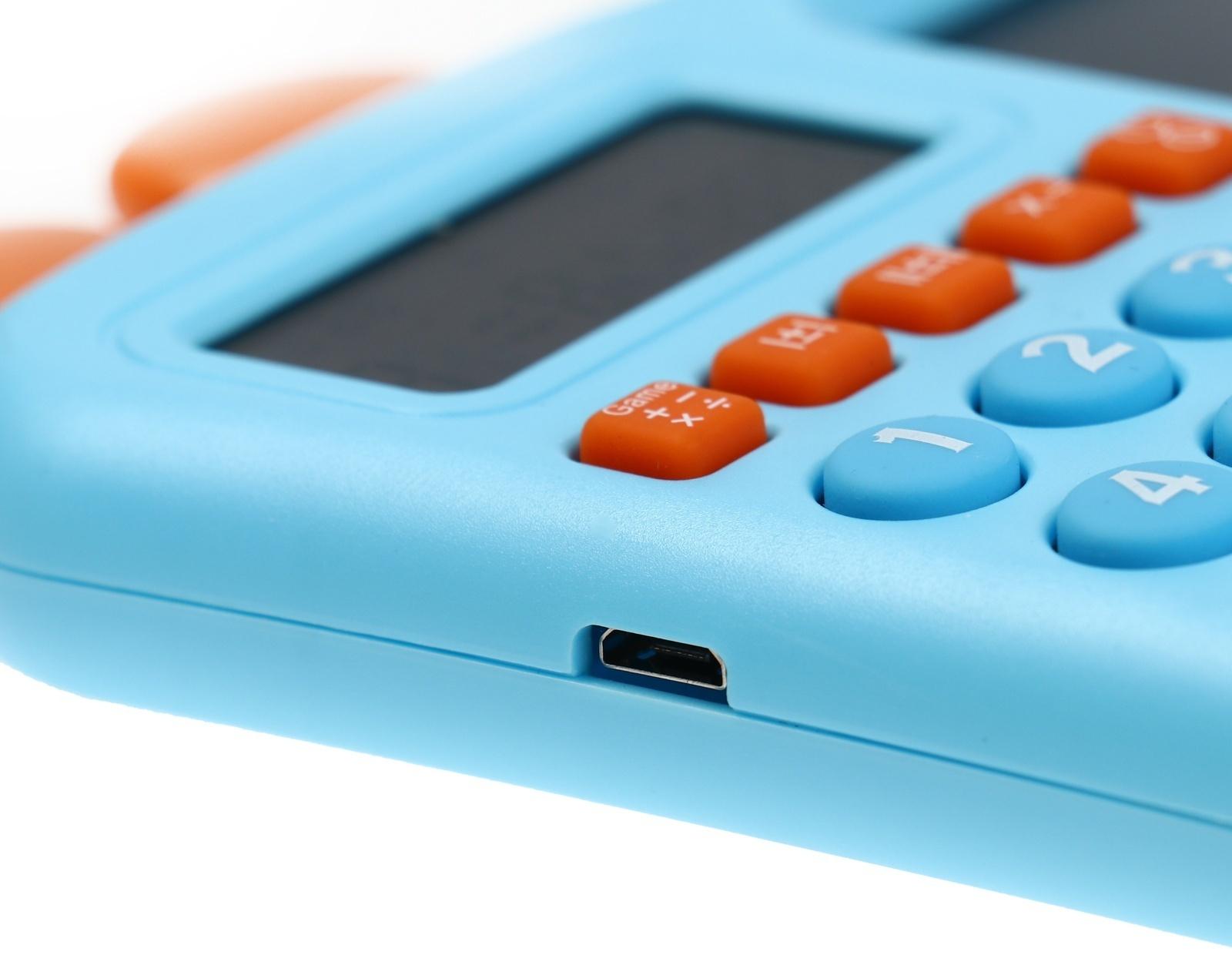 Интерактивный калькулятор детский Windigo, для изучения счёта + графический планшет, голубой