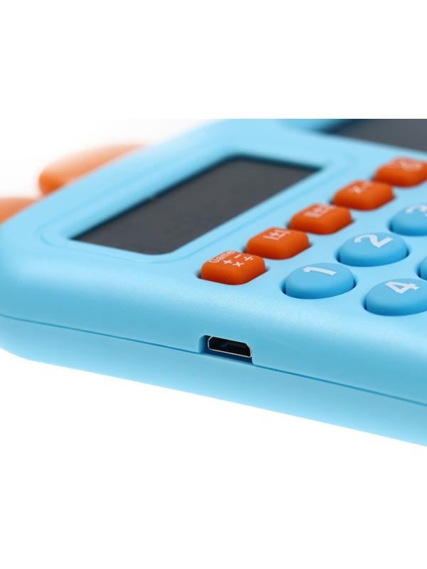 Интерактивный калькулятор детский Windigo, для изучения счёта + графический планшет, голубой