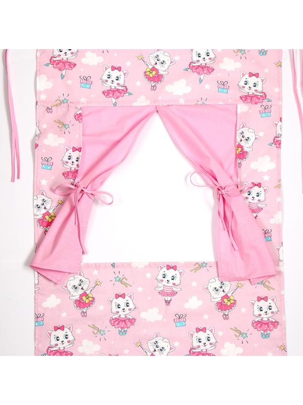 Ширма для кукольного театра «Кошечки в сарафанах», текстиль, р-р 120х60 см