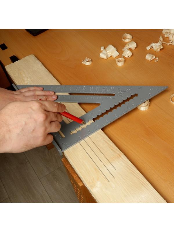 Универсальный кровельный угольник ТУНДРА, алюминий, 300 мм