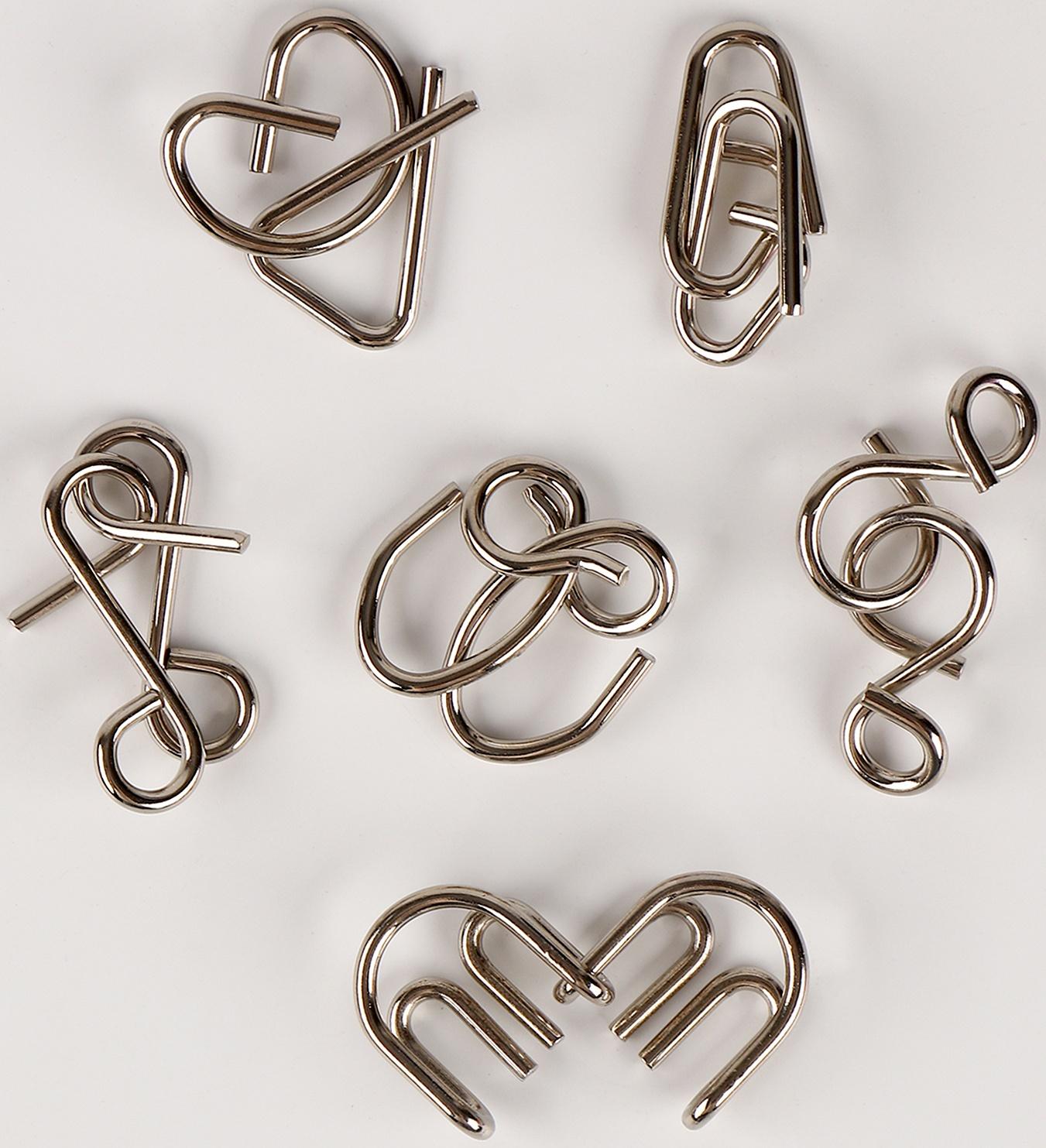 Адвент - календарь новогодний с металлическими головоломками «Змейки у ёлочки», 6 шт.