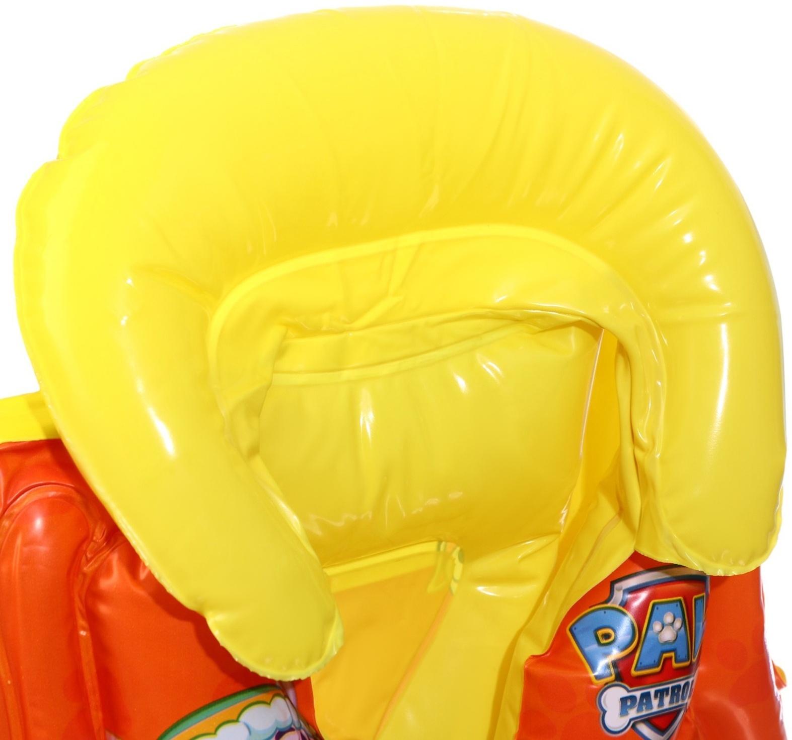 Жилет надувной Щенячий патруль, для плавания, детский, жёлтый