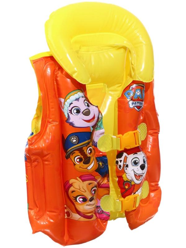 Жилет надувной Щенячий патруль, для плавания, детский, жёлтый