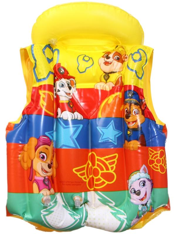 Жилет надувной Щенячий патруль, для плавания, детский, жёлтый