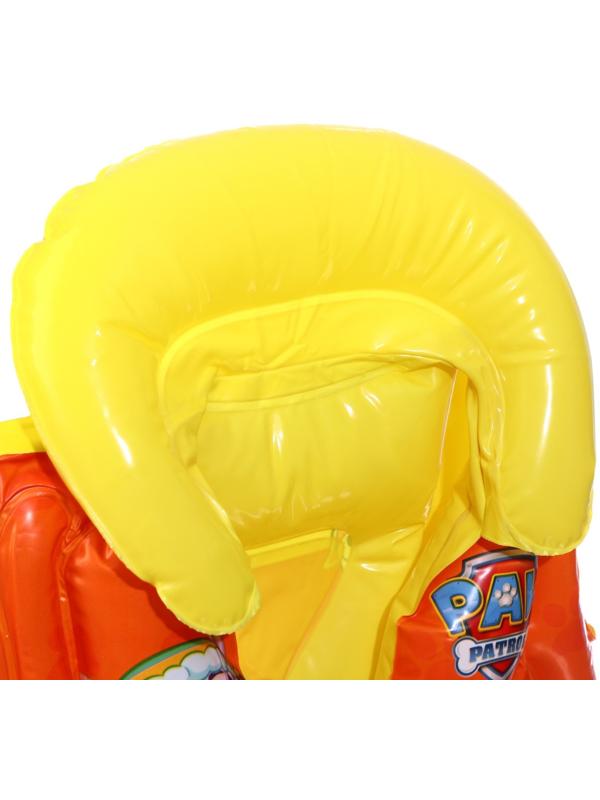 Жилет надувной Щенячий патруль, для плавания, детский, жёлтый