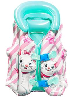 Жилет надувной «Кошечка Мари», для плавания, детский, цвет розовый
