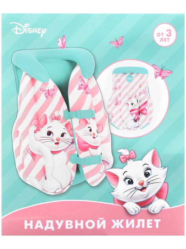 Жилет надувной «Кошечка Мари», для плавания, детский, цвет розовый