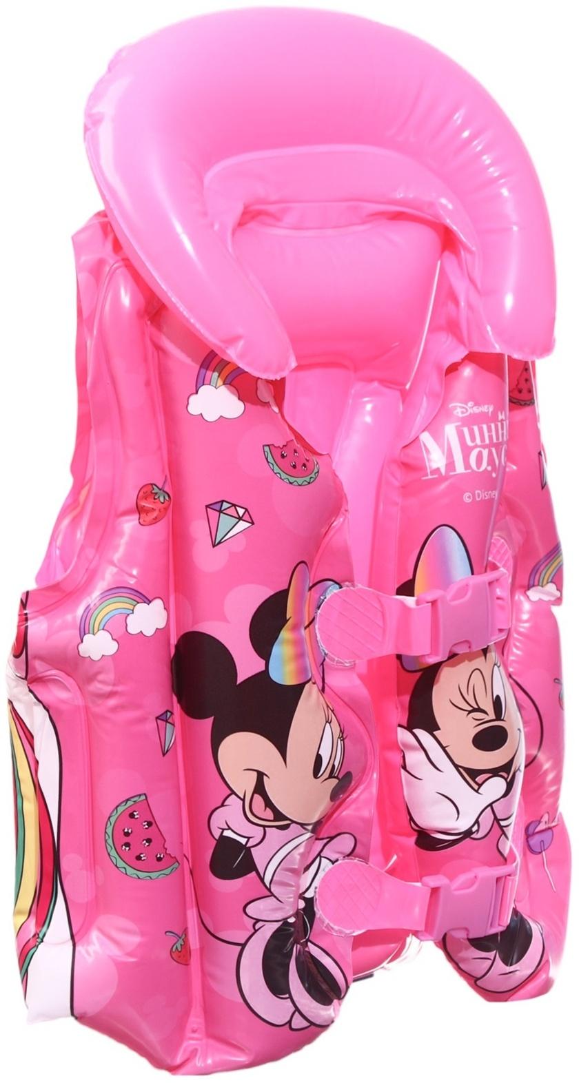 Жилет надувной «Минни Маус», для плавания, детский, цвет розовый