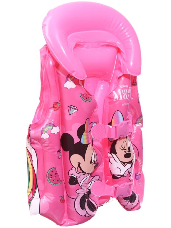Жилет надувной «Минни Маус», для плавания, детский, цвет розовый
