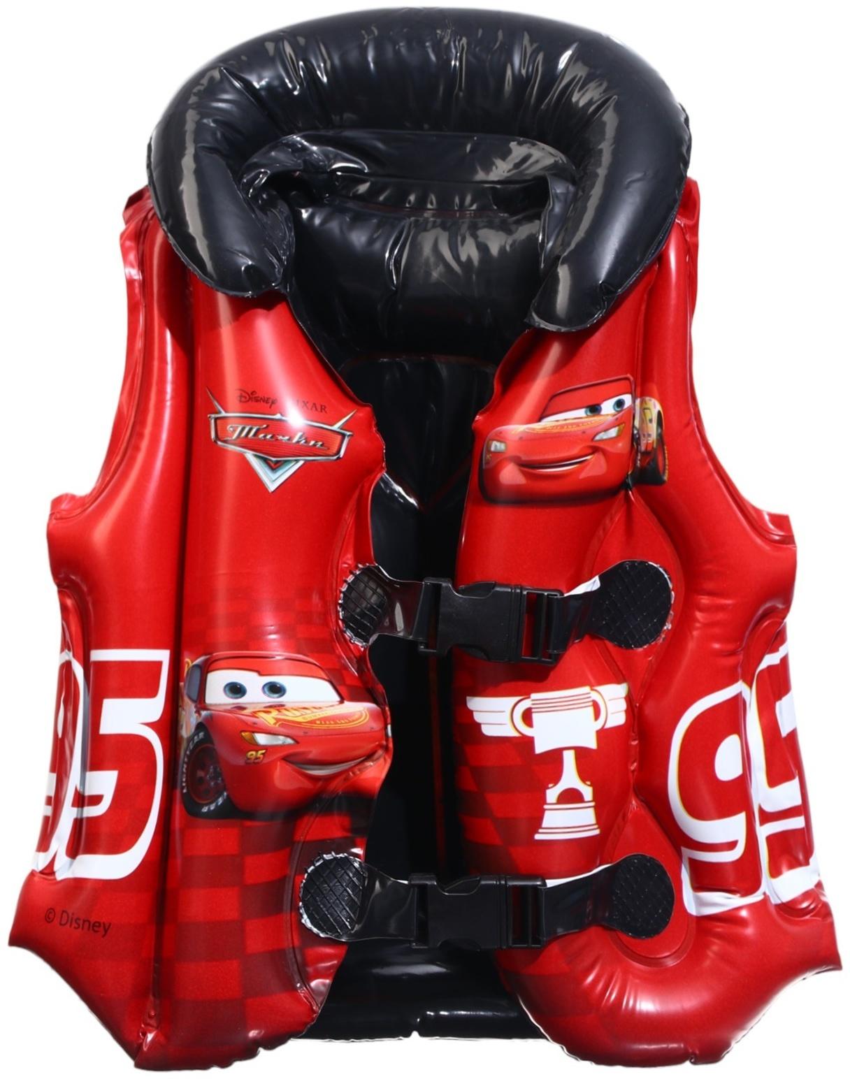 Жилет надувной «Тачки», для плавания, детский, цвет красный