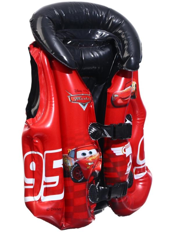 Жилет надувной «Тачки», для плавания, детский, цвет красный
