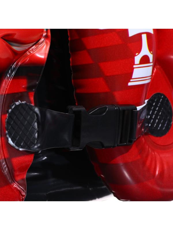 Жилет надувной «Тачки», для плавания, детский, цвет красный