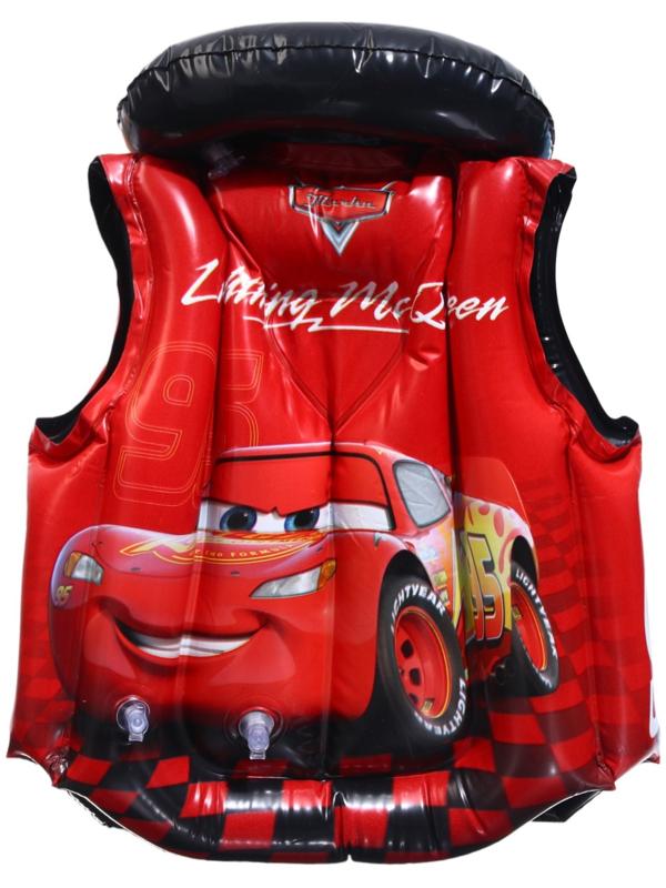 Жилет надувной «Тачки», для плавания, детский, цвет красный