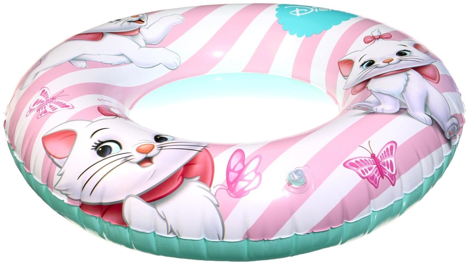 Круг надувной «Кошечка Мари», для плавания, 55 см., детский, цвет розовый