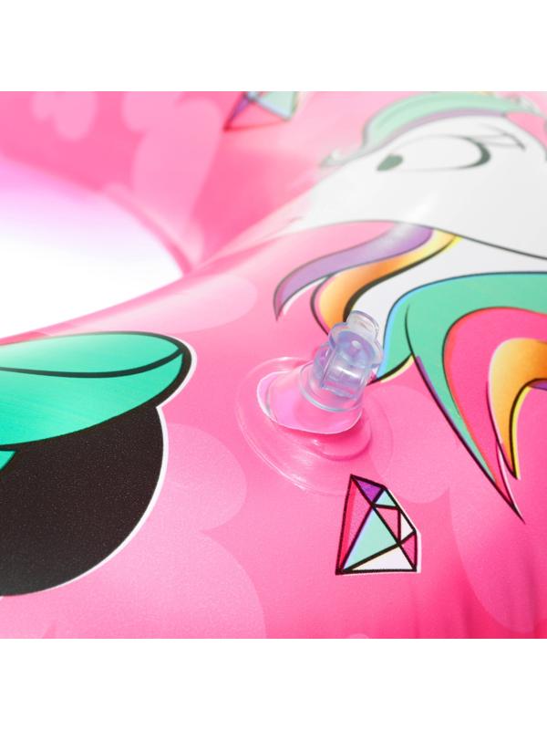 Круг надувной «Минни Маус», для плавания 55 см., детский, цвет розовый