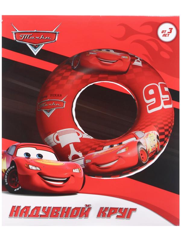 Круг надувной «Тачки», для плавания 55 см., детский, цвет красный