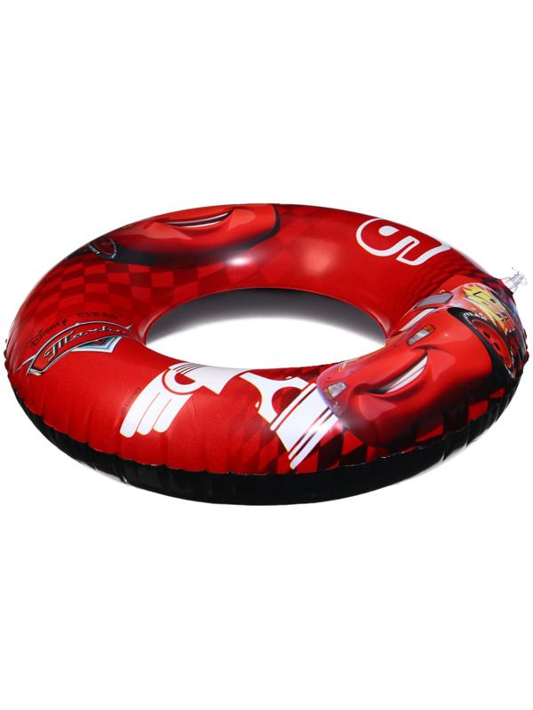 Круг надувной «Тачки», для плавания 55 см., детский, цвет красный