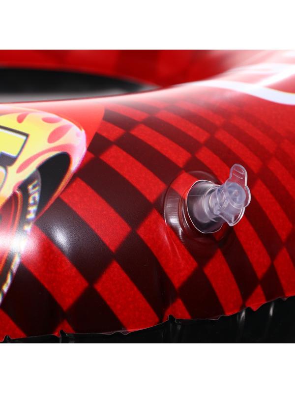 Круг надувной «Тачки», для плавания 55 см., детский, цвет красный