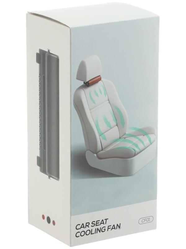 Вентилятор в салон автомобиля, на подголовник, 12 В, USB 2 м, пластик