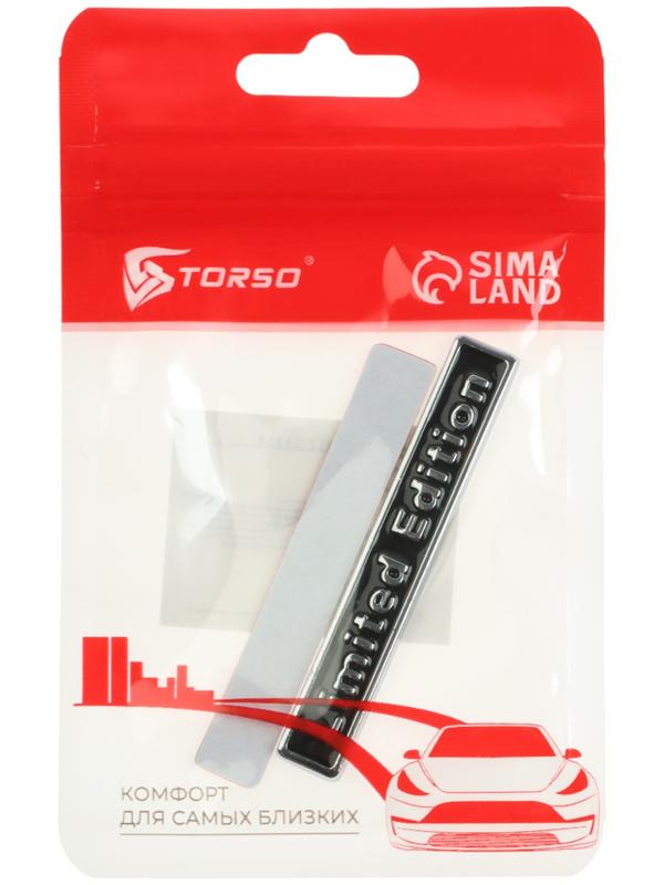 Наклейка Limited Edition TORSO, металлическая, 6,5×1 см, чёрная