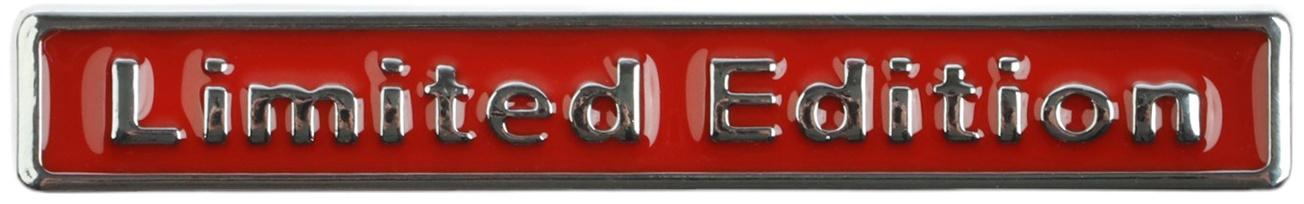 Наклейка Limited Edition TORSO, металлическая, 6,5×1 см, красная