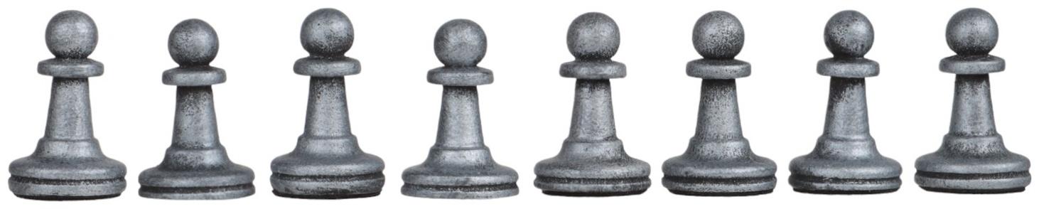 Шахматные фигуры, полистоун, король h-8.8 см d-3.8 см, пешка h-4.2 см d-2.7 см