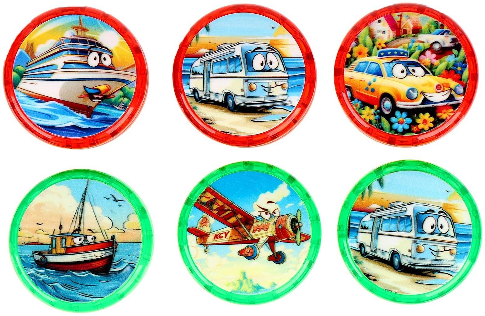 Йо-йо «Транспорт», световые эффекты, МИКС