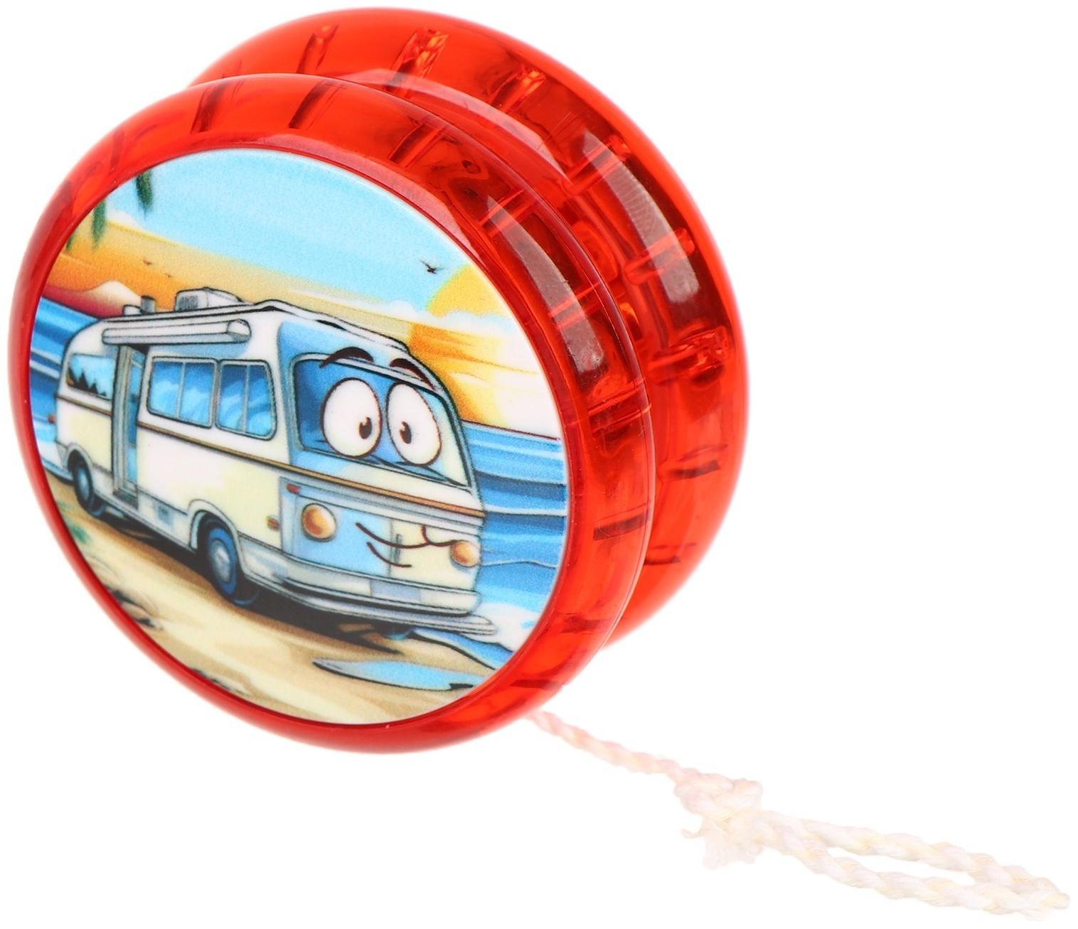 Йо-йо «Транспорт», световые эффекты, МИКС