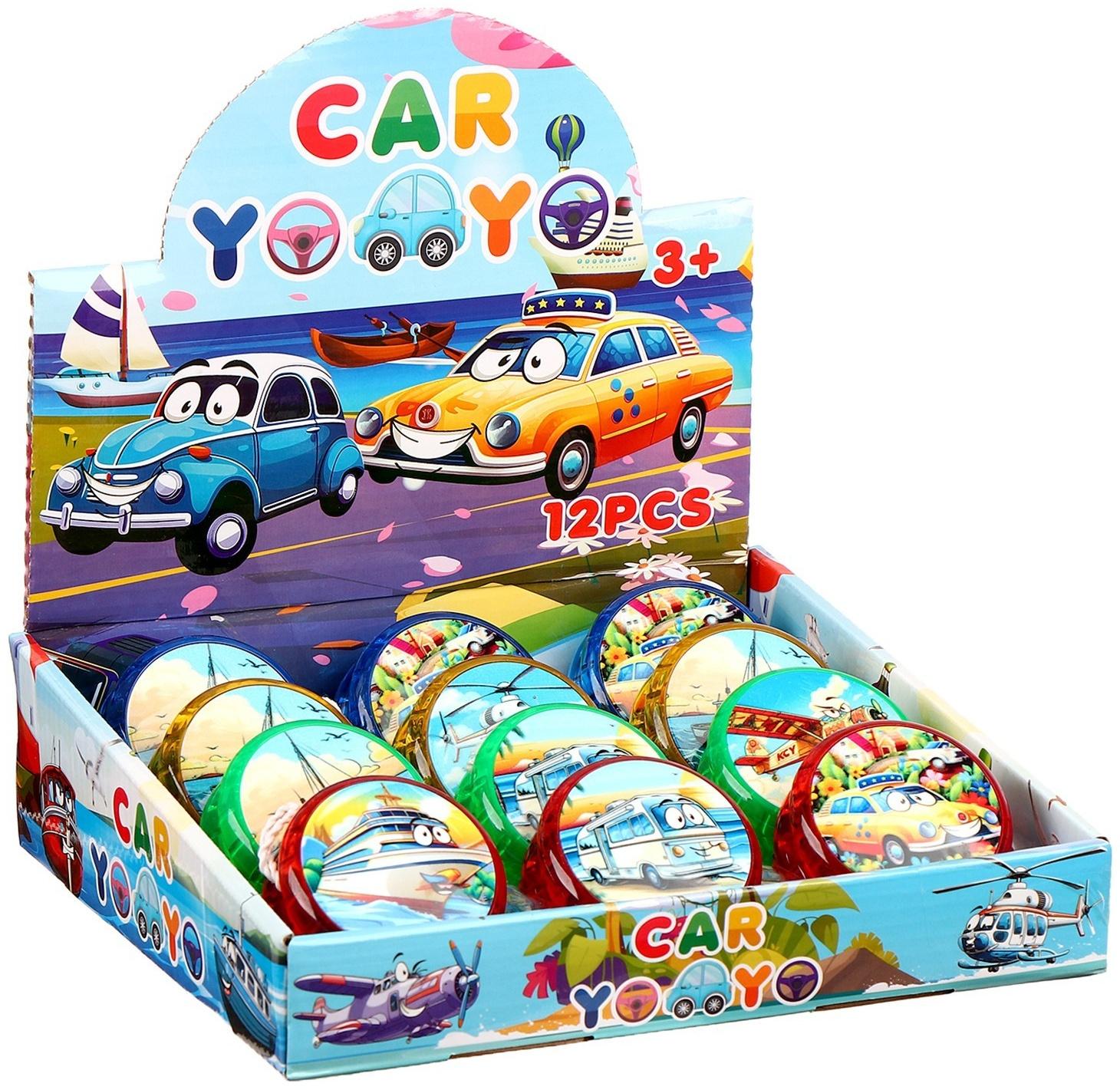 Йо-йо «Транспорт», световые эффекты, МИКС