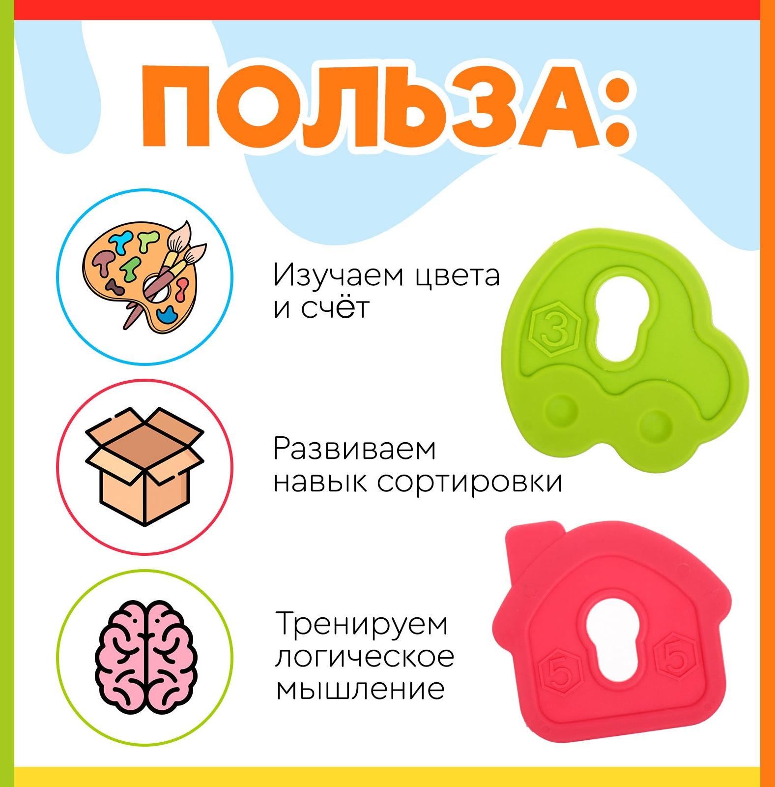 Развивающая шнуровка «Яркий домик», 3+