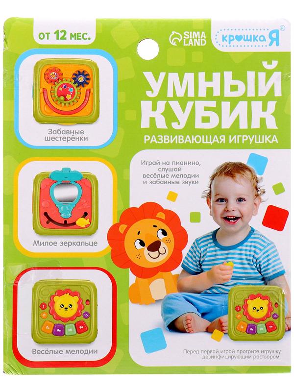 Развивающая игрушка «Умный кубик», 3 в 1: ионика, сортер, бизикуб, звук