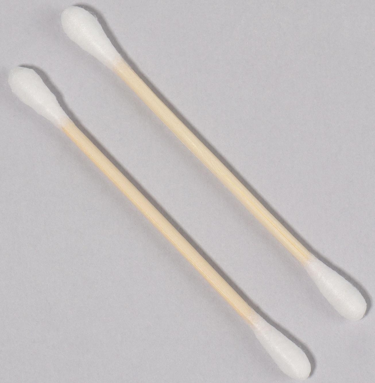 Ватные палочки на деревянной основе, биоразлагаемые, 7 см, 48 шт