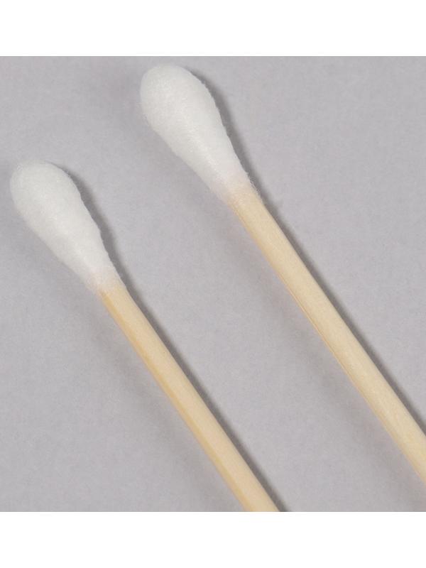 Ватные палочки на деревянной основе, биоразлагаемые, 7 см, 48 шт