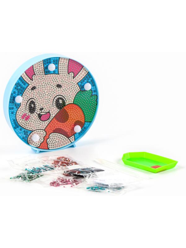 Ночник своими руками. Алмазная мозаика для детей на ночнике «Зайка», 15×15 см, набор для творчества