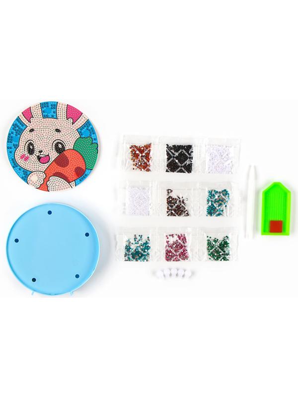 Ночник своими руками. Алмазная мозаика для детей на ночнике «Зайка», 15×15 см, набор для творчества