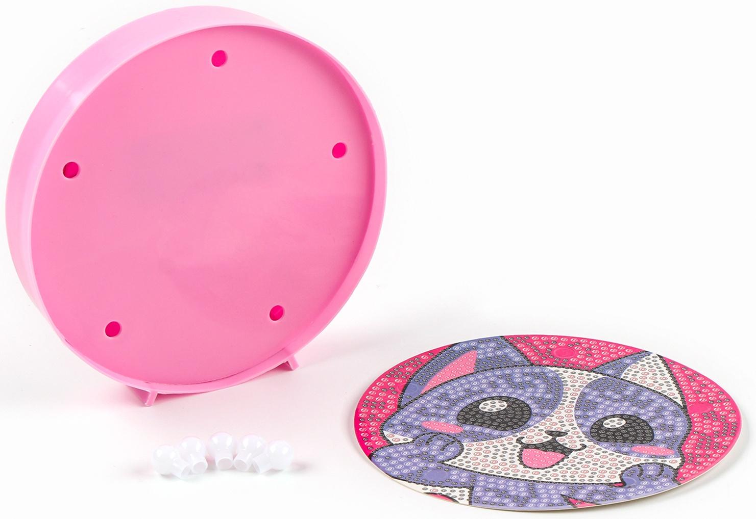 Ночник своими руками. Алмазная мозаика для детей на ночнике «Котик», 15×15 см, набор для творчества