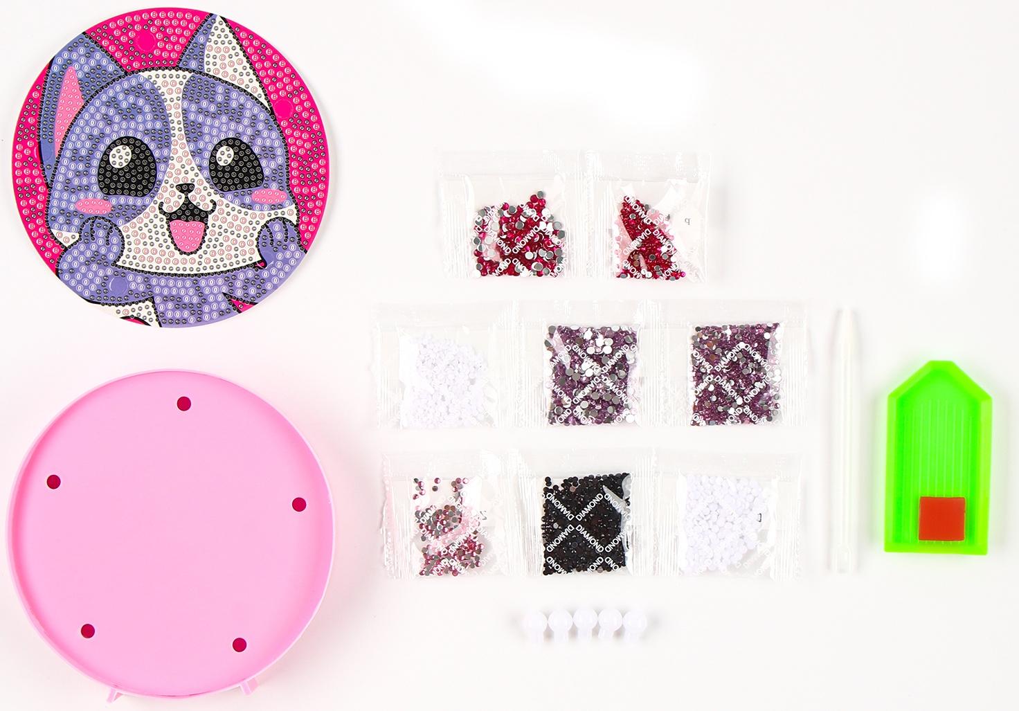 Ночник своими руками. Алмазная мозаика для детей на ночнике «Котик», 15×15 см, набор для творчества