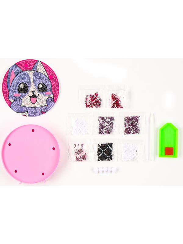 Ночник своими руками. Алмазная мозаика для детей на ночнике «Котик», 15×15 см, набор для творчества
