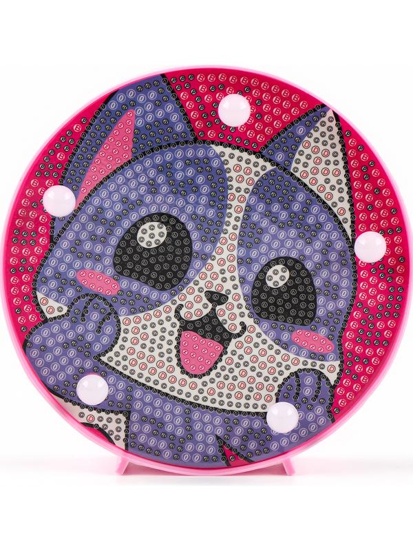 Ночник своими руками. Алмазная мозаика для детей на ночнике «Котик», 15×15 см, набор для творчества