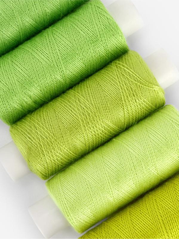 Набор ниток «Лаймовый пирог», 40/2, 200 м, 5 шт., разноцветный