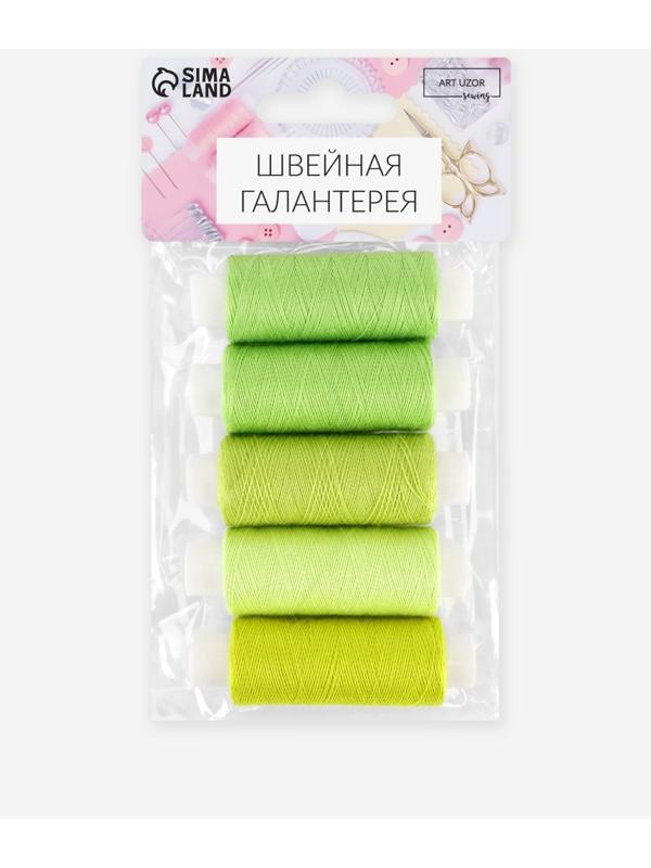 Набор ниток «Лаймовый пирог», 40/2, 200 м, 5 шт., разноцветный